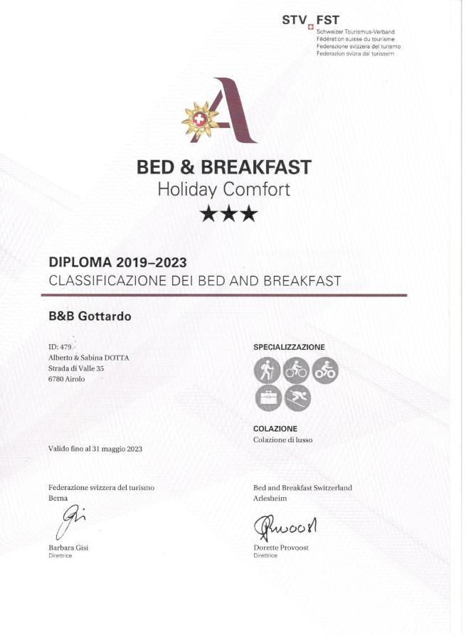 B&B Gottardo Айроло Екстер'єр фото